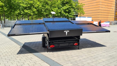 Tesla Debuts Prototype Of Solar-powered Extended-range Trailer That Will "renew" The Cybertruck