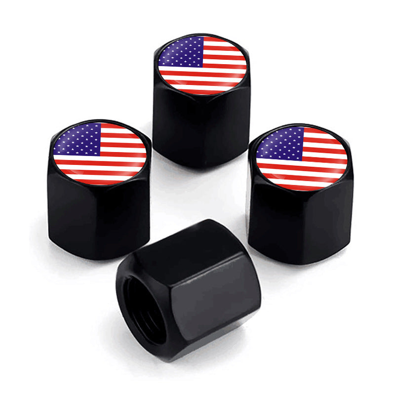 American Flag Tire Valve Stem Caps TOPCARS