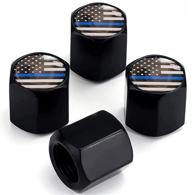 American Flag Tire Valve Stem Caps TOPCARS