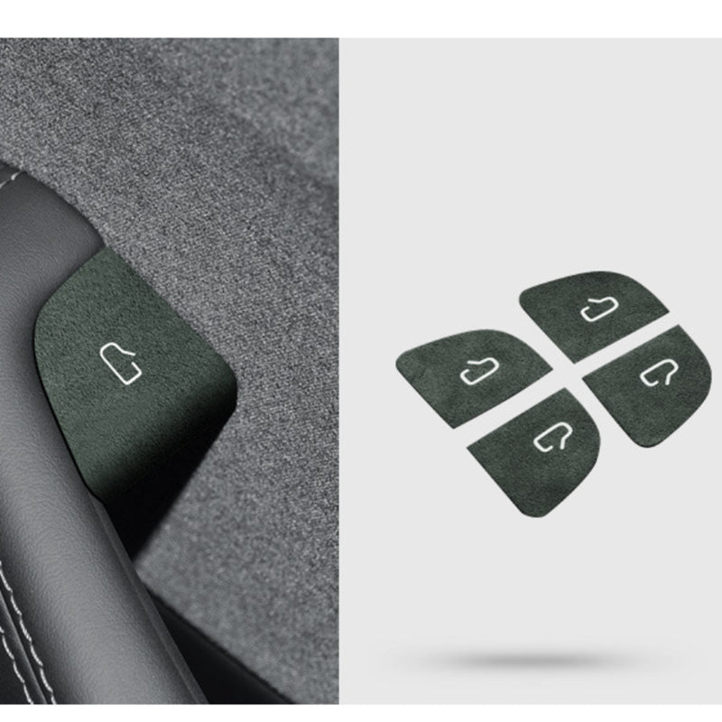 Tesla Model3 Refreshed Version  Alcantara fur Door Switch Decoration Patches TOPCARS