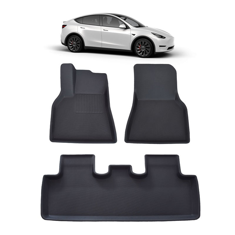 2020-2022 Tesla Model Y All-Weather Floor Mats Interior Liner Full Set top cars