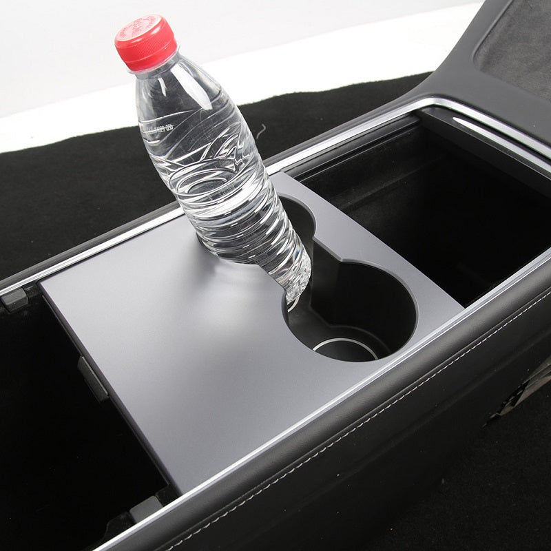 Becherhalter Limiter Einsatz für Tesla Model 3 & Model Y 2021 mit Refresh  Konsole ABS Material Auto Wasserbecher Slot Limit Clip Schwarz